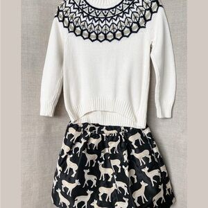 Gymboree Holiday Knit Sweater and Skirt